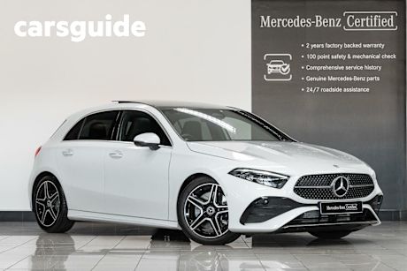 White 2024 Mercedes-Benz A250 Hatchback 4Matic Mhev
