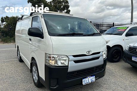 White 2014 Toyota Hiace Van LWB
