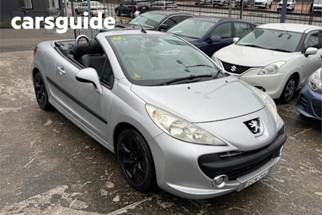 Silver 2008 Peugeot 207 Cabriolet CC 1.6