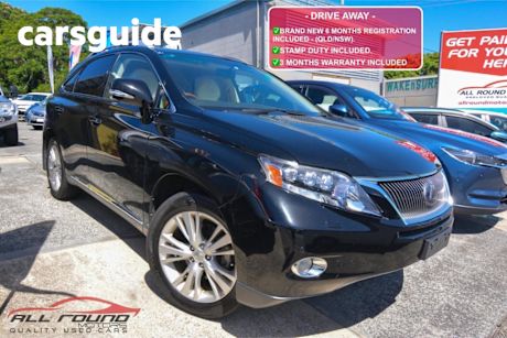 Black 2010 Lexus RX450H Wagon Sports Luxury