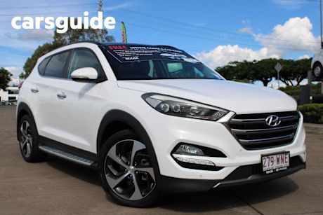 White 2016 Hyundai Tucson Wagon Highlander (awd)