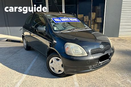 Black 2002 Toyota Echo Hatchback