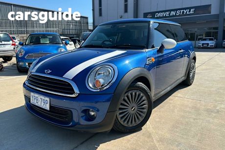 Blue 2012 Mini Cooper Hatch