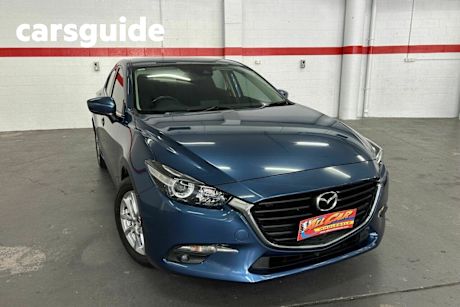 Blue 2017 Mazda 3 Sedan Maxx