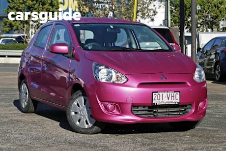 Purple 2014 Mitsubishi Mirage Hatchback ES