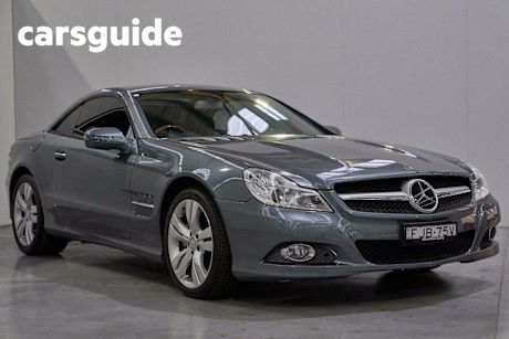 Grey 2008 Mercedes-Benz SL500 Convertible