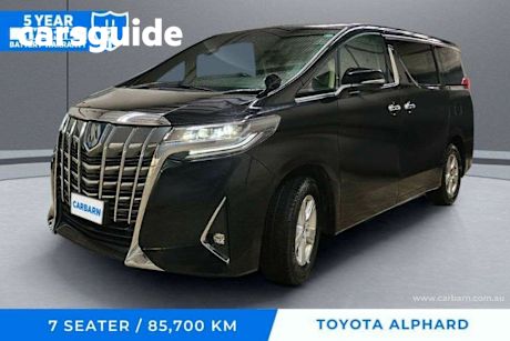 Black 2022 Toyota Alphard Commercial