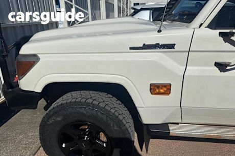 White 2023 Toyota Landcruiser 70 Series Double Cab Chassis LC79 Workmate + Diff Locks