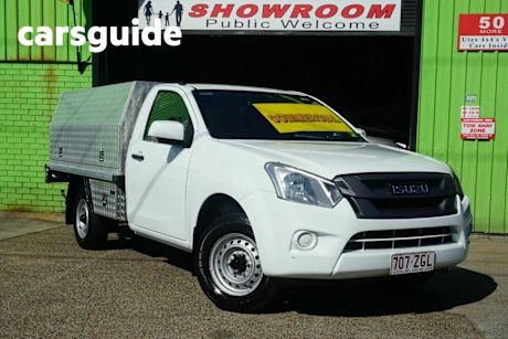 White 2019 Isuzu D-MAX Cab Chassis SX LOW-Ride (4X2)