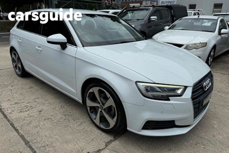 White 2018 Audi A3 Hatchback 1.4 Tfsi Sportback COD