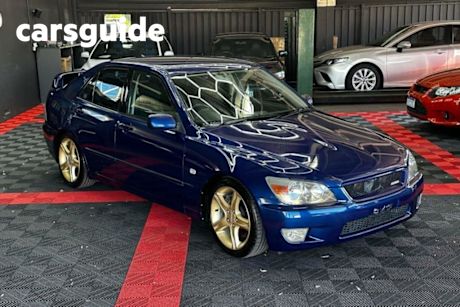 Blue 1999 Toyota Altezza Sedan RS200 Limited Sedan 2.0i Manual