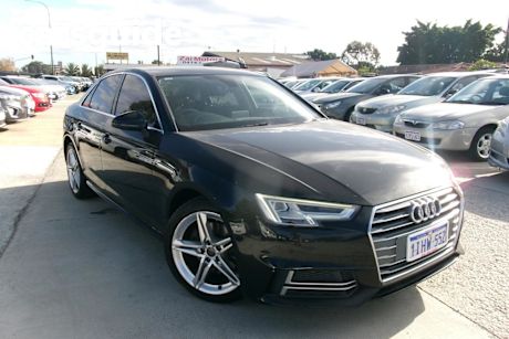 Black 2017 Audi A4 Sedan 2.0 Tfsi S Tronic S Line