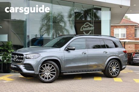 Grey 2022 Mercedes-Benz GLS Wagon 450 4Matic (hybrid)