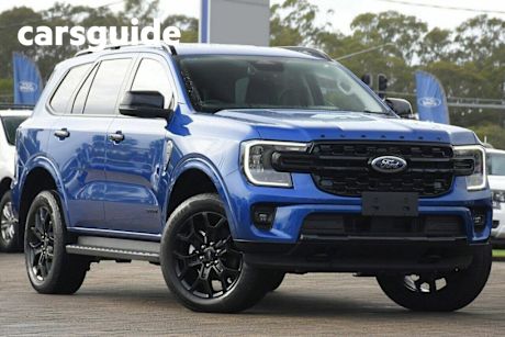 Blue 2024 Ford Everest Wagon Sport (rwd)