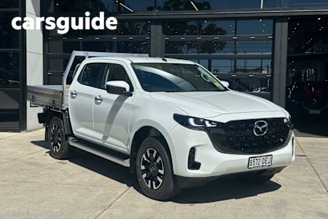 White 2025 Mazda BT-50 Dual Cab Chassis XTR (4X4)