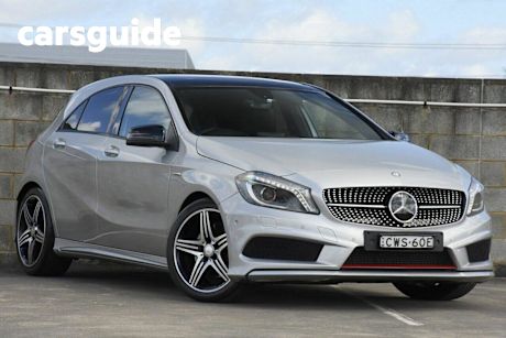 Blue 2014 Mercedes-Benz A250 Hatchback Sport