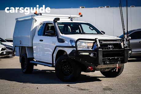White 2020 Toyota Hilux X Cab Cab Chassis SR (4X4)