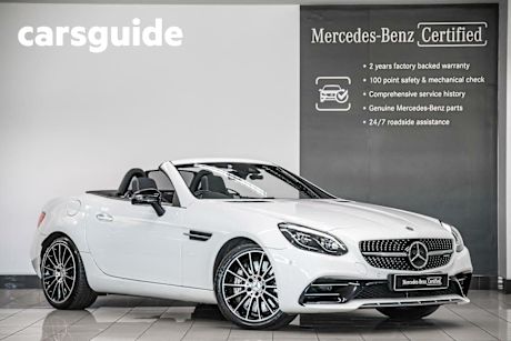 White 2017 Mercedes-Benz SLC43 Roadster