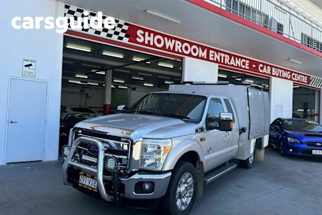 Silver 2012 Ford F350 Ute Tray