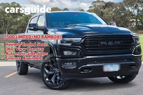 Black 2022 Ram 1500 Ute Tray Limited