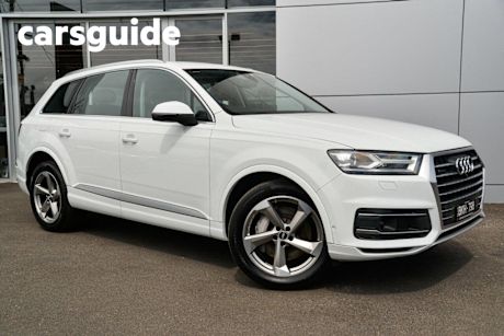 White 2019 Audi Q7 Wagon 45 TDI Quattro