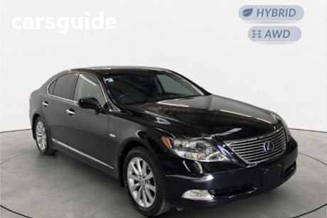 Black 2007 Lexus LS600H Sedan L Package