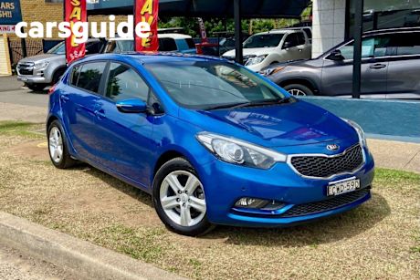 Blue 2014 Kia Cerato Hatchback S