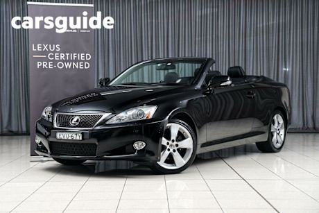 Black 2009 Lexus IS250C Convertible Sports Luxury