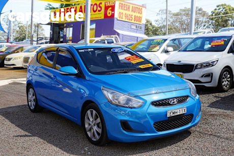 Blue 2017 Hyundai Accent Hatchback Sport
