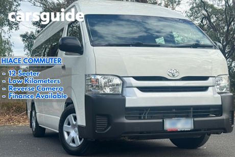 White 2018 Toyota Hiace Bus Commuter (12 Seats)