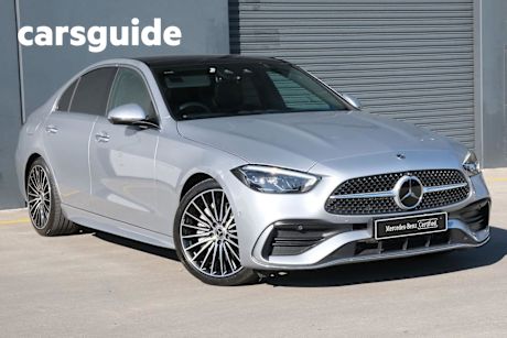 Silver 2022 Mercedes-Benz C300 Sedan Mhev