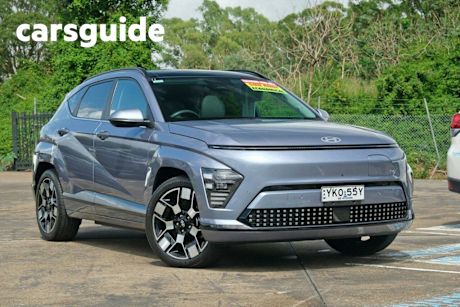 Blue 2023 Hyundai Kona Wagon Electric Premium