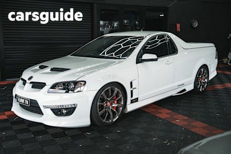White 2011 HSV Maloo Utility R8 20TH Anniversary