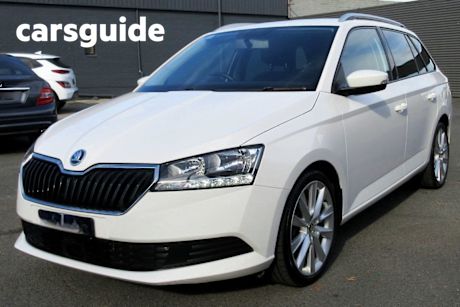White 2019 Skoda Fabia Wagon 81 TSI
