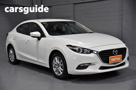 White 2019 Mazda 3 Sedan Touring (5YR)