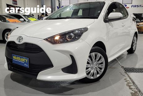 White 2021 Toyota Yaris Hatchback Ascent Sport