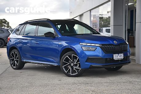 Blue 2022 Skoda Kamiq Wagon Monte Carlo 110TSI