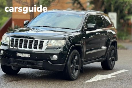 Black 2012 Jeep Grand Cherokee Wagon Overland (4X4)