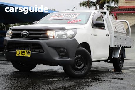 White 2020 Toyota Hilux Cab Chassis Workmate