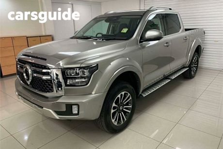 Silver 2024 GWM Cannon Alpha Dual Cab Utility Ultra Hybrid (4X4)