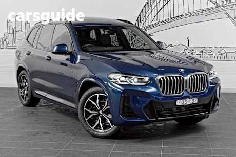 Blue 2022 BMW X3 SUV xDrive20d