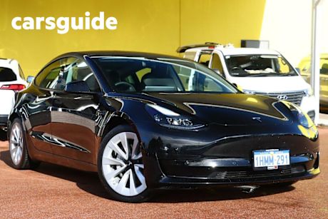 Black 2021 Tesla Model 3 Sedan Standard Range Plus RWD