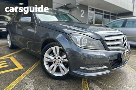 Grey 2013 Mercedes-Benz C200 Sedan BE