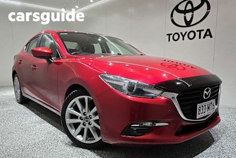 Red 2017 Mazda 3 Sedan SP25 GT