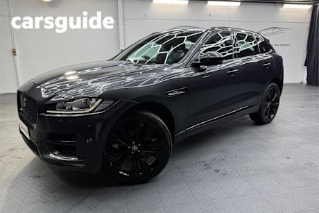 Grey 2017 Jaguar F-Pace Wagon 20D R-Sport