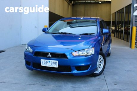 Blue 2012 Mitsubishi Lancer Sedan Platinum Edition