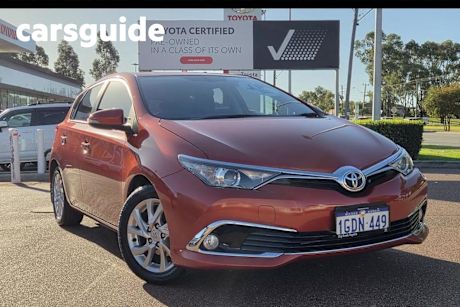Orange 2015 Toyota Corolla Hatchback Ascent Sport