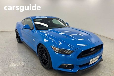 Blue 2017 Ford Mustang Coupe Fastback GT 5.0 V8