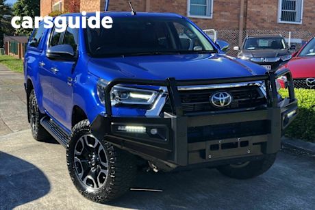 Blue 2020 Toyota Hilux Double Cab Pick Up SR5+ (4X4)