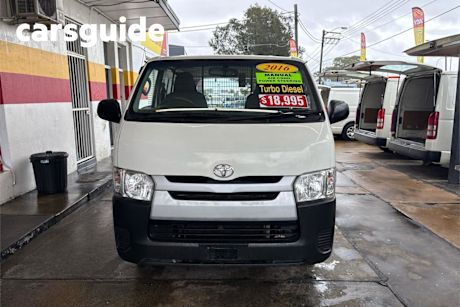 White 2016 Toyota Hiace Van LWB